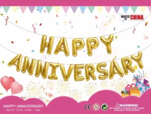 Happy Anniversary theme 16 pc letter’s 